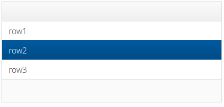 Selectable table